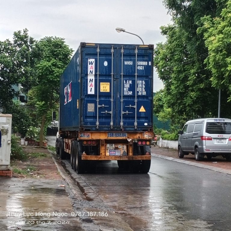 Cont 40ft các loại đầu cos về kho Hồng Ngọc